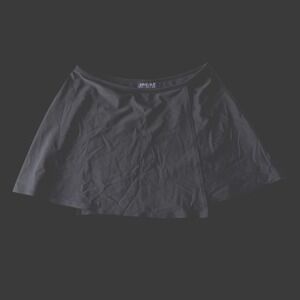 90's Anne Cole Black Pickleball Swim Skirt Faux Wrap Cover Up Large